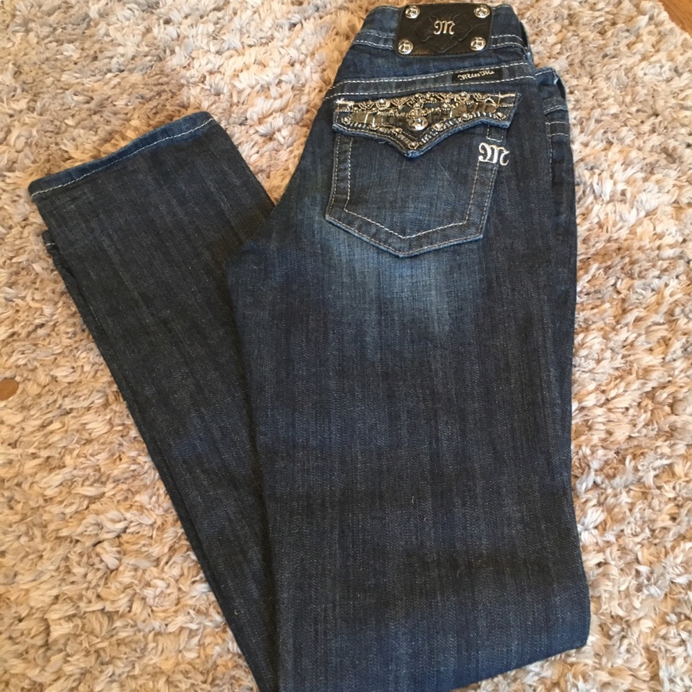 MISS ME - SKINNY STRAIGHT LOW RISE STRETCH